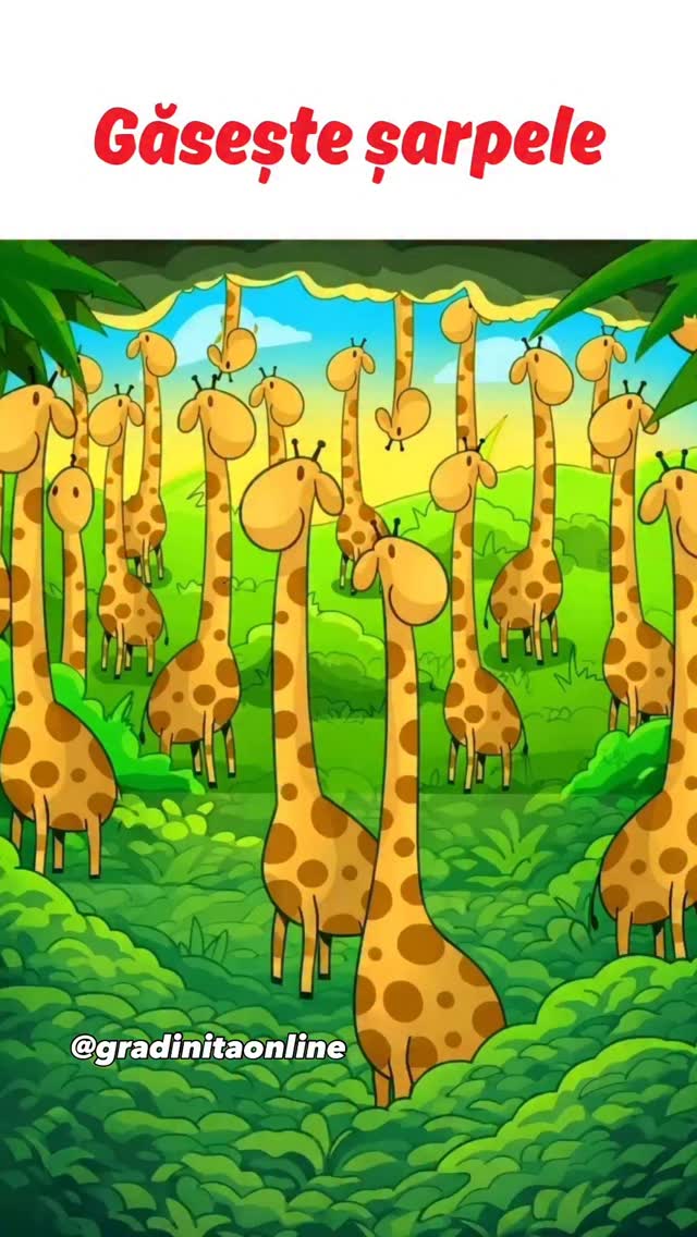L-ai găsit sau încă îl cauți?
Lasă reacția ta:
❤️ dacă l-ai găsit
👍 dacă ai încercat
😲 dacă nu îl vezi deloc
#gradinitaonline #provocare