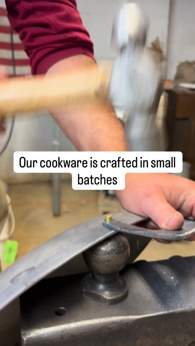 Handcrafted in small batches here in the Shenandoah Valley of Virginia. Our carbon steel cookware is non- toxic, naturally non- stick, and built to last generations. Carbon steel cooks similar to cast iron but is lighter in weight, making it easier to handle.
#virginia #shenandoahvalley #carbonsteel