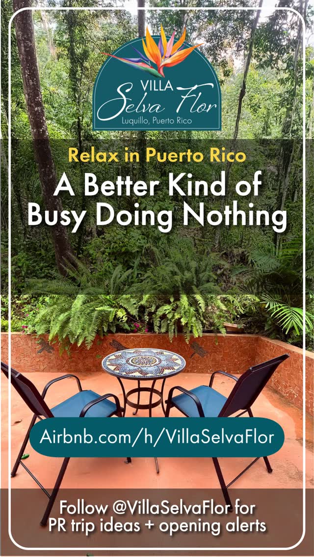 A better kind of busy doing nothing.
Porch. Spa. Hammock. Repeat.
📍 Luquillo, Puerto Rico | Top 1% of homes on Airbnb ⭐ Plan your escape → airbnb.com/h/villaselvaflor
#PuertoRico #PuertoRicoTravel #RelaxationMode #IslandEscape #VillaSelvaFlor