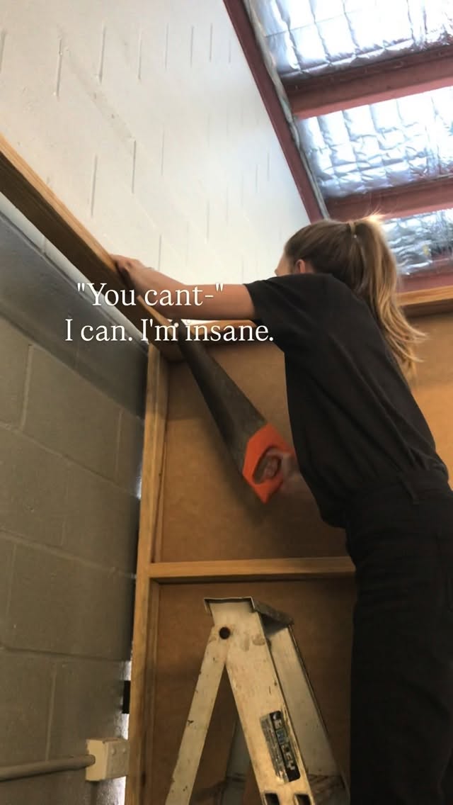 It’s amazing what you can achieve when you’re not afraid of failure or an electrical saw 💪🏼