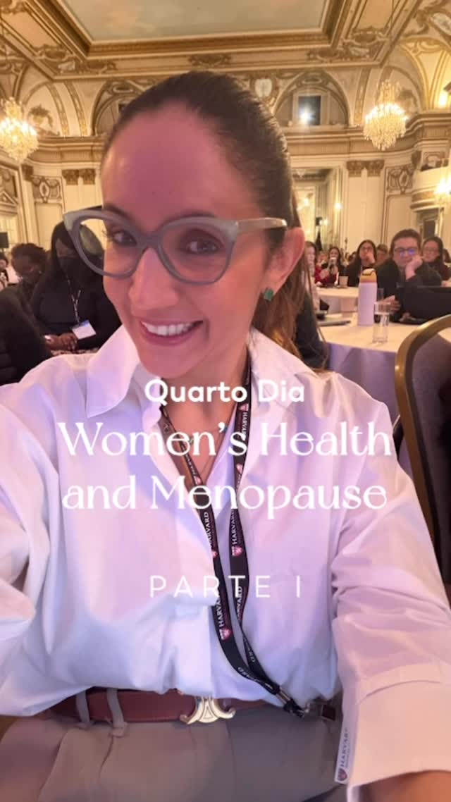 Quarto dia de curso e um dos conteúdos que mais me chamaram atenção foi a saúde cardiometabólica da mulher. O olhar vai muito além do básico: a importância da musculação associada ao consumo adequado de proteína para manutenção da massa muscular, o papel das fibras na saúde metabólica e as discussões atuais sobre câncer de mama e reposição hormonal.
Conteúdo que reforça o quanto o cuidado com a mulher precisa ser individualizado, atualizado e baseado em evidência. Vem saber mais e acompanhar mais um dia de Women’s Health and Menopause!