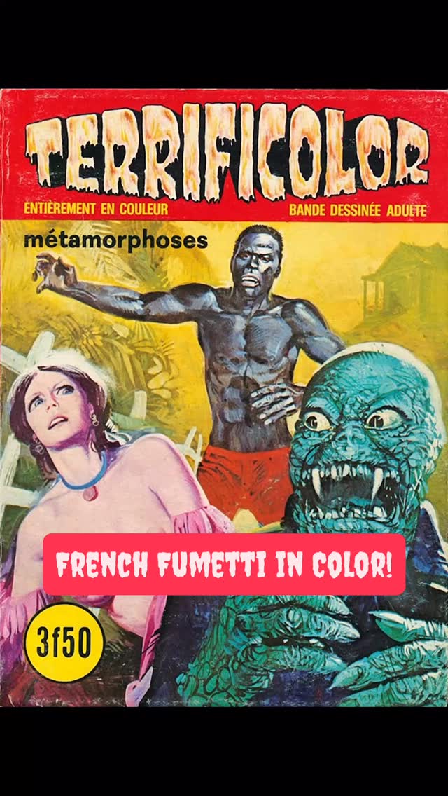 Rare color erotic horror comics, now available on our eBay storefront. Link in bio