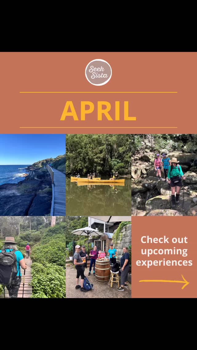 The Seek Sista April line-up is here! Click on the link in bio for more info about each experience. Hope to see you out there with us! 🙌💚