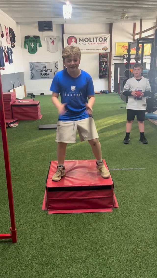 I can honestly say in my 20 years of being a Strength Coach, this is the first time I had an athlete conjur a levitation spell before jumping. Of course it was my son. #goaliesarewierd #Moose