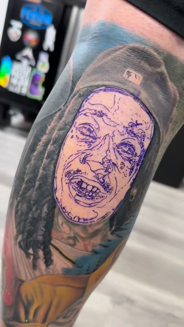 The last portrait to this leg sleeve @wizkhalifa
.
.
.
.
.
.
.
.
#aybar813 #theinkgallery #dcsocietyink