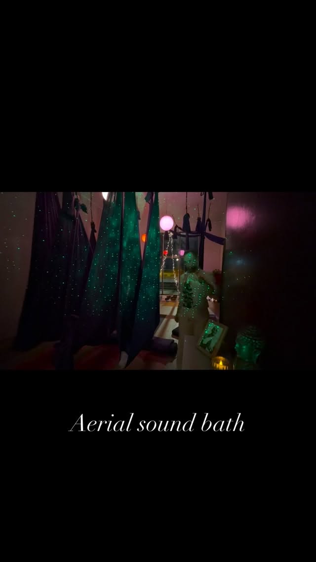 We are continuously overloaded with media, work and obligations.
When do you allow yourself to truly rest and recharge?
During a sound bath your brain enters the relaxation/dream state which allows your body and nervous system to release stored tension and emotions.
After the session you will feel:
*relaxed
*recharged
*enhanced clarity
This will allow you to live your true potential.
Aerial Sound bath
Saturday 18 April�20:00 – 21:30�@thrive_yoga_amsterdam Thrive Yoga – Studio Zeeburg (doors open 10 minutes before start)�€35 (€30 for Thrive members) Tickets via Thrive website�Limited spots available
#RelaxandRecharge #Aerial #Floating #soundbath