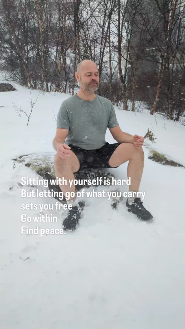 Sitting with yourself is hard.
But letting go of what you carry sets you free.
Go within.
Find peace.