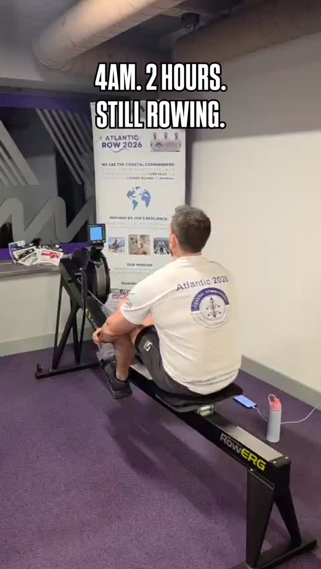 4AM. 2 hours into a shift… and still rowing.
A moment from our 24-hour rowing challenge last weekend 🚣♂️
This is the reality of what it takes — especially through the night.
Huge effort from Martin and the Anytime Fitness crew who kept this going for 24 hours straight 💪
All part of our build towards the Atlantic in 2026 🌊
And all in support of @younglivesvscancer and @moveagainstcancercharity 💙
If you’d still like to support, link’s in bio 🙌