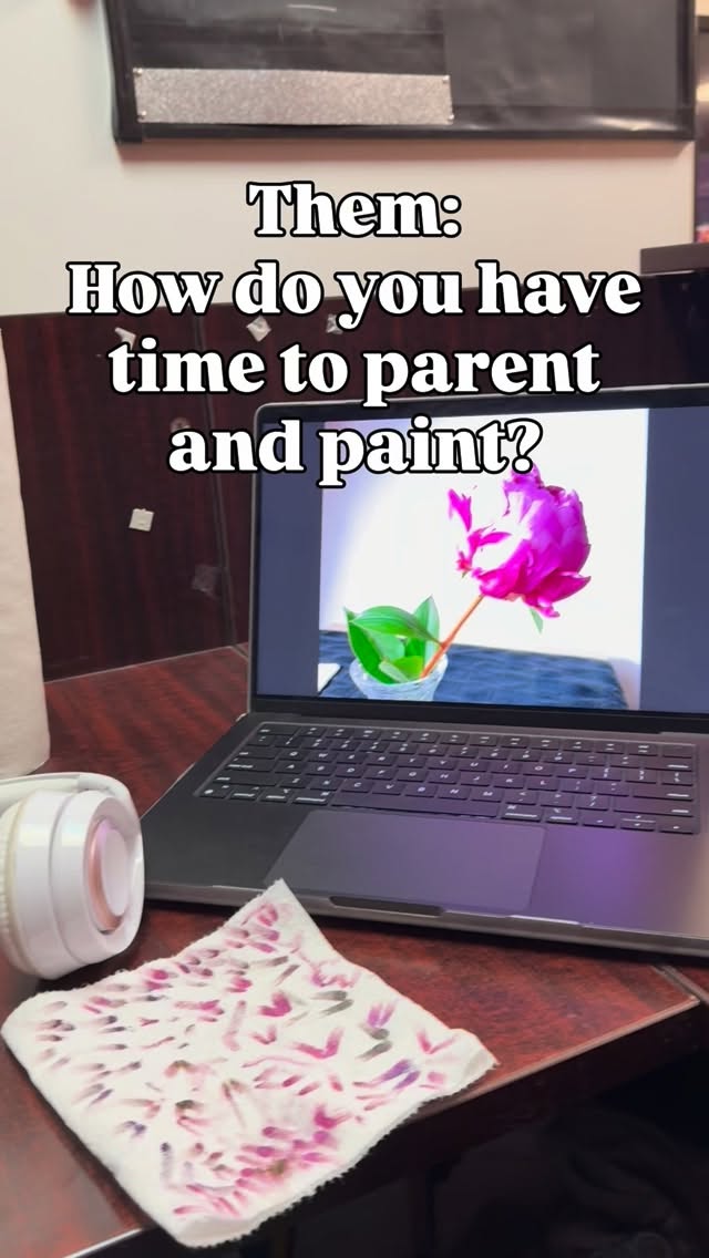 But for real…
Times and seasons! This particular season feels like I don’t have time, so I have to be so intentional to get any art done! Last week I packed up my oil paints, picked a reference from a still life I set up, and brought everything with me to the gymnastics lobby! Was it easy? Absolutely not. But I’m so glad that I made the time and space to create, even when on the outside a 4 hour gymnastics practice doesn’t feel like the time to be creative!
Thankful for those of you encouraging me to create even when it’s hard 🤍 You know who you are. Love you.
Any other parents going through a similar season? You’ve got this! I’m there with ya. I had a funky 4 weeks but coming out of the fog and into the creative light is oh so good.
#emilyfossumart #artistmom #arthumor #parentlife #floralpainting