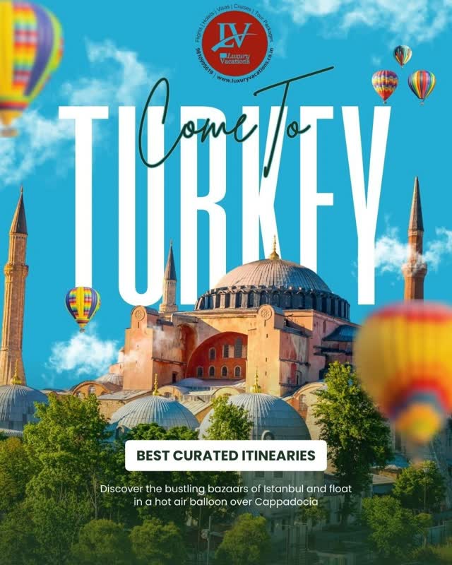 LUXURY VACATIONS brings to you exclusive deals on International and Domestic Hotels and Flights and other Cruise packages and Vacations , with amazing prices and Offers : Find out more on https://www.luxuryvacations.co.in/
#Turkey #VisitTurkey #ExploreTurkey
#TurkeyTravel #travelturkey