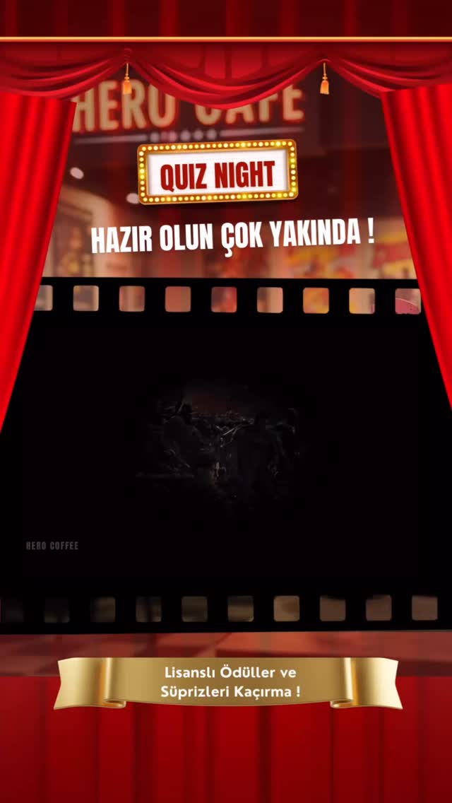 Sahne hazır… sen hazır mısın? 🎬
Hero Cafe’de farklı bir geceye hazır ol… 👀
Detayları yakında açıklıyoruz ama şimdiden söyleyelim; bilen kazanacak 🧠🔥
Takipte kal, kaçırma!# #quiznight