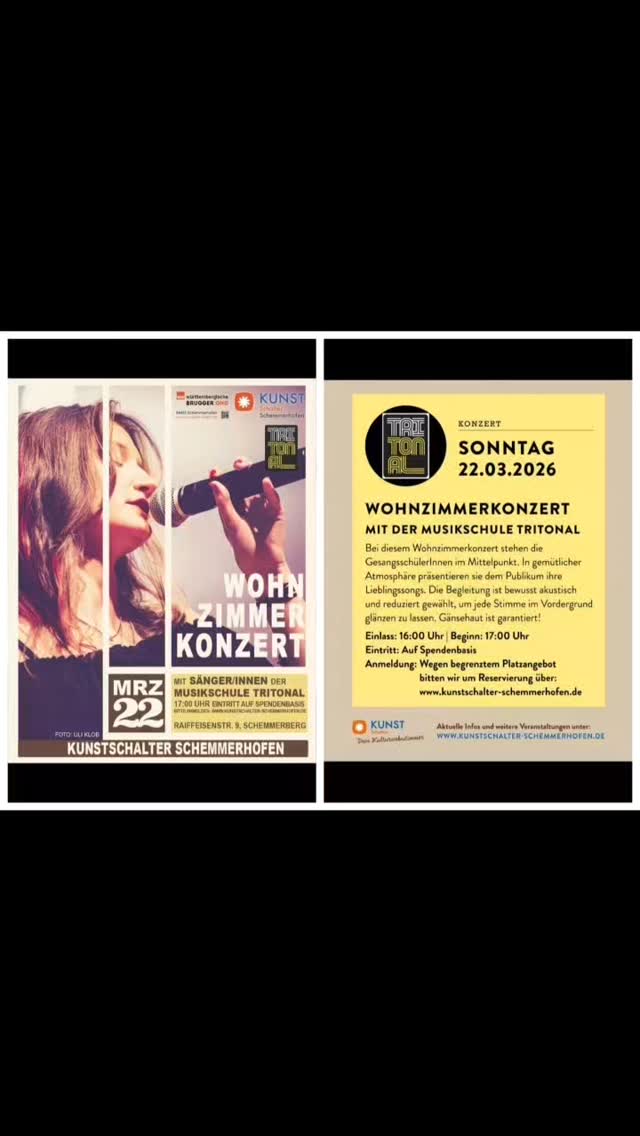 Ein beeindruckendendes Konzert im vollbesetzten KUNSTschalter.
Die SängerInnen der Musikschule Tritonal präsentieren ihre Songs und sorgten für viele Gänsehautmonente...
