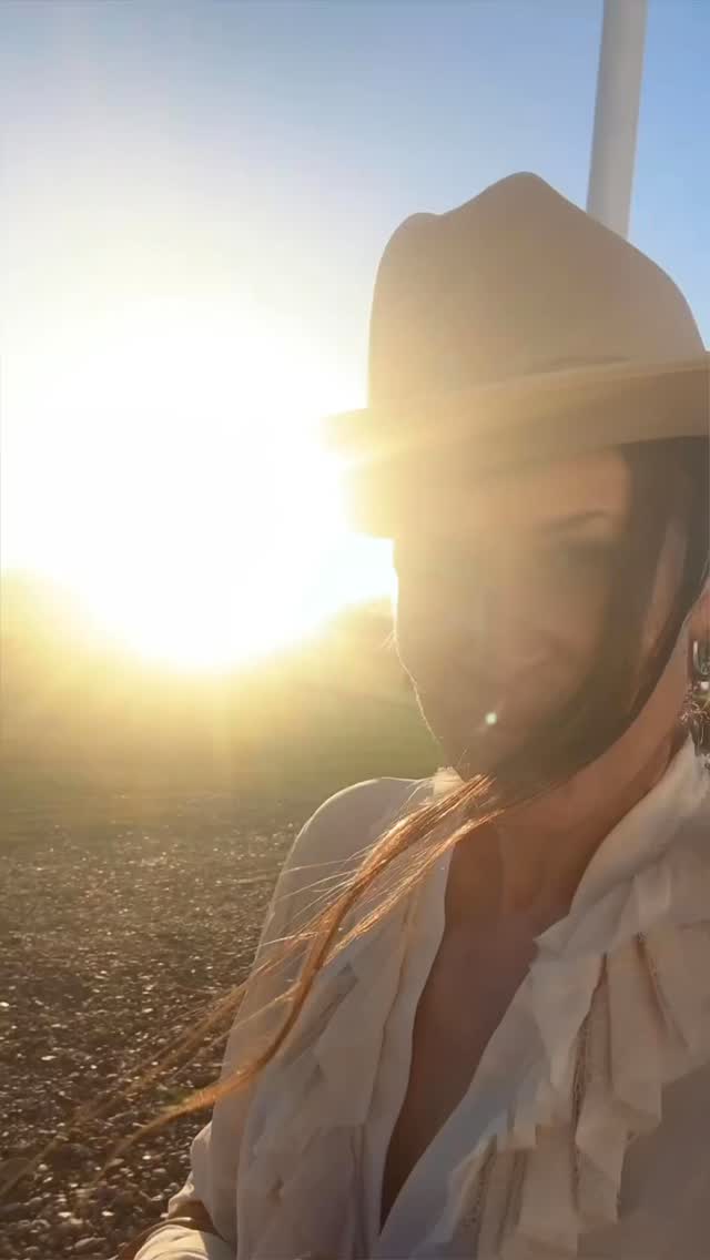 Day 3, Year 3 was such a blessing of a day. My son and his girlfriend came to visit. The night ended with one of those precious moments of sitting in a field with Rolled up hay bales among old and new friends to watch the sunset. Truly a day and night I will never forget ever. GRATITUDE #westernchic #roundtoptx #cowgirlchic #roundtop #roundtopfashion