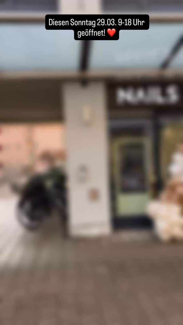 Auch diesen Sonntag, den 29.03. haben wir, wie viele Geschäfte in Uster, geöffnet. Wir freuen uns auf Ihren Besuch.
#uster #nagelstudio #zurich