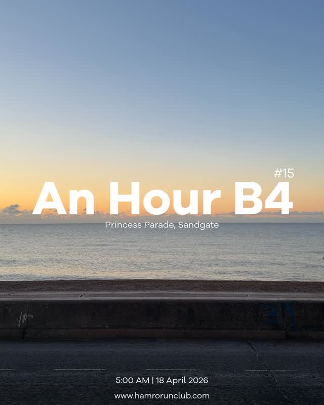 An Hour B4 Sunrise 🌅 by the sea.
Join us for an early morning social run or walk by the beautiful Sandgate coast.
⏰ 5AM
📍 Sandgate BP car park
✅ All levels welcome
🏃♂️ Conversational pace
To RSVP or for more information link is in bio.
See you then!