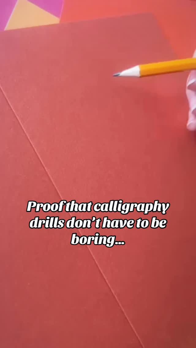 A little Easter twist on your drills 🐣
Instead of rows and rows of practice… try turning them into patterns and filling a shape. Much more satisfying, and you’re still building all that muscle memory. #calligraphydrills #easter #cardmaking