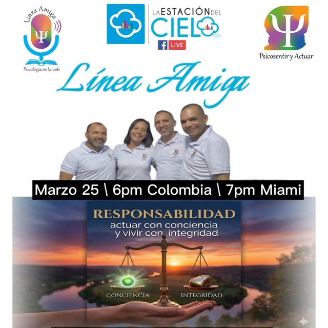 📣📣Atención!!!
Hoy es miércoles de psicosentiryactuar y la estación del cielo 🎤🎙🎧🎛 para dar continuidad con temas relacionados con la familia, identidad y decostrucción del hogar.🤓🧐🤔
Te esperos a partir de las 6pm Colombia 7pm Miami a través de la www.estaciondelcielo.com y en la fanpage de la estación del cielo en Facebook📣📣📣📣
Recuerda @psicosentiryactuar te acompaña en tu proceso personal 👉 😉 ✔ ✅
#psicologiaclinica #actuar #sentir #emisoravirtual