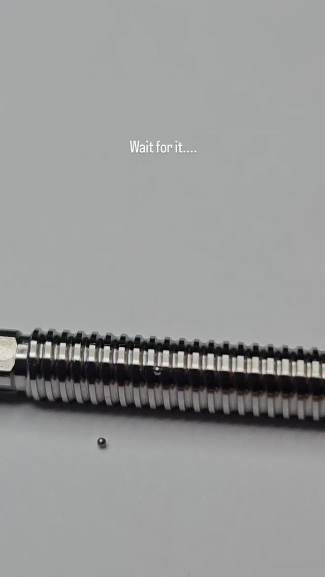 A close-up of the shaft from a 3mm ballscrew that we have designed, manufactured and assembled here at NH Micro.
A 3mm screw is right on the edge of what is commercially available, only a few companies in the world have made ballscrews this small. I don't want to speak prematurely, but this isn't the limit... And records are meant to be broken.
Josh