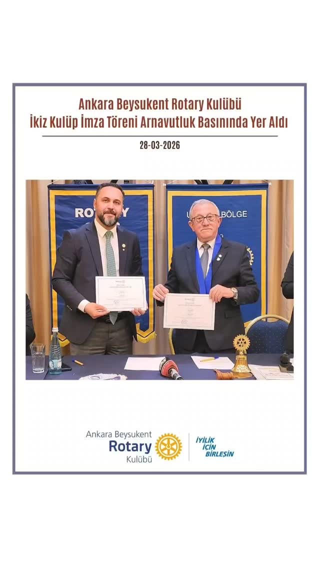 29 Mart tarihinde Shkodër Rotary Kulübü ile yaptığımız ikiz kulüp imza töreni Arnavutluk’un Star Plus Televizyon Kanalı’nda haber olarak yer aldı.
#UniteForGood
#Rotary2430
#Rotary2485
#İyilikİçinBirleşin