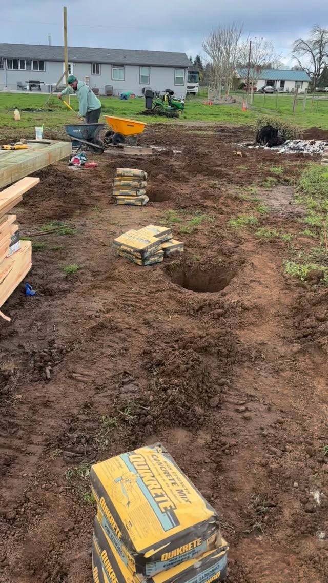 Looking for treasure! #polebarn #construction #pnw #
