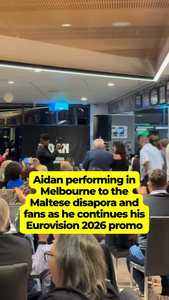 Aidan performing in Melbourne to the Maltese disapora and fans as he continues his Eurovision 2026 promo!!
@itsaidanofficial @vivamaltaevents @eurovision_malta @ogaemalta @timesofmalta