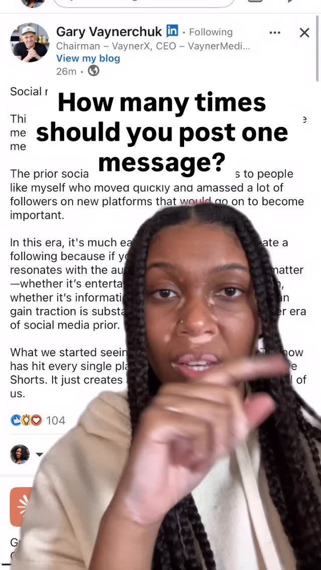 Im annoyed. Ive seen the same message from @garyvee for 1yr+ now: social media is dead. The message itself I agree with, but heâs literally said this at least once a day on every platform for the last year. After the first 1000 times seeing it, Iâd shout âWe get it!â But recently, something sneaky happened. I started repeating. In my meetings, in conversations with colleagues. And every time I did, I thought of Gary V. And thatâs the point of marketing. You want people to not only get it, but repeat it. And to think of you when they doâwhether it was an original idea or not. Here are some other perfect examples:
Just do it
Iâm loving it
The Happiest Place on Earth
Get it?
#marketing #socialmedia #socialmediamarketing