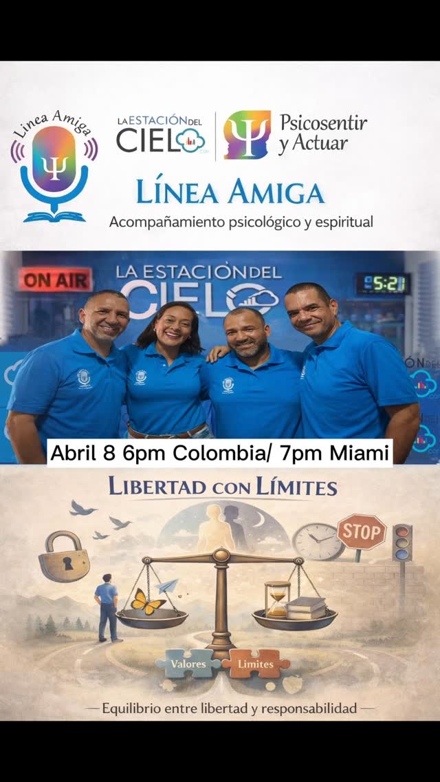 📣📣Atención!!!
Hoy es miércoles de psicosentiryactuar y la estación del cielo 🎤🎙🎧🎛 para dar continuidad con temas relacionados con la familia, identidad y decostrucción del hogar.🤓🧐🤔
Te esperos a partir de las 6pm Colombia 7pm Miami a través de la www.estaciondelcielo.com y en la fanpage de la estación del cielo en Facebook📣📣📣📣
Recuerda @psicosentiryactuar te acompaña en tu proceso personal 👉 😉 ✔ ✅
#psicologiaclinica #saludmental #actuar #sentir #emisoravirtual