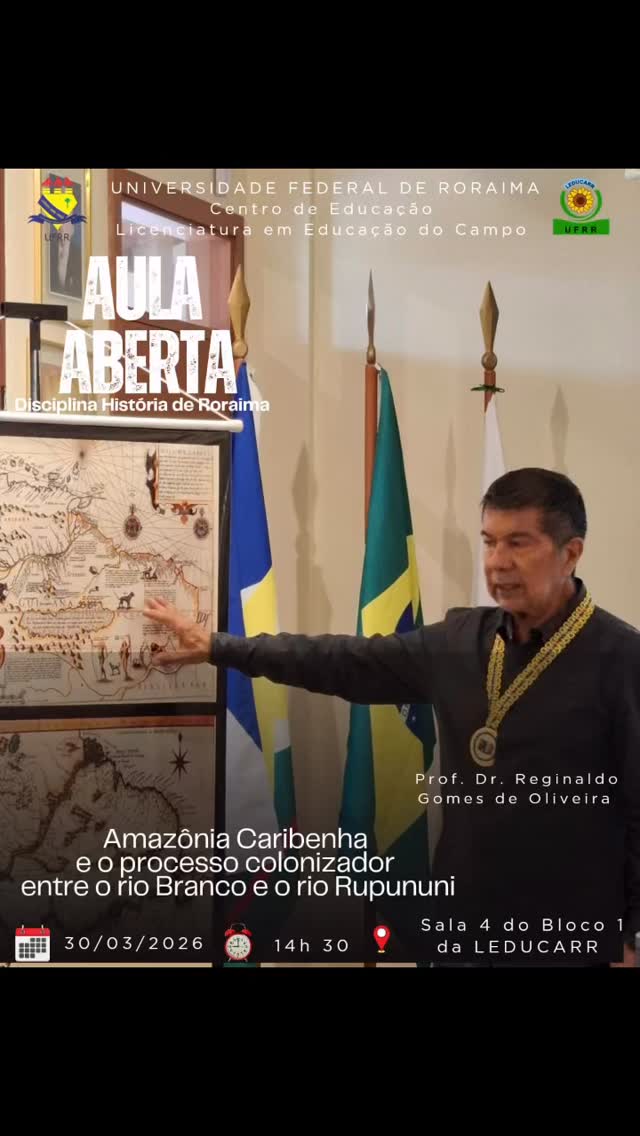 Amazônia Caribenha e a conversa com alunos da Licenciatura Educação do Campo UFRR