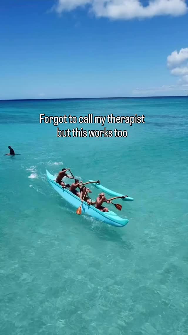 An hour of canoe surfing = 1 hour of therapy #waikiki #hawaiivacation #hawaiistagram
