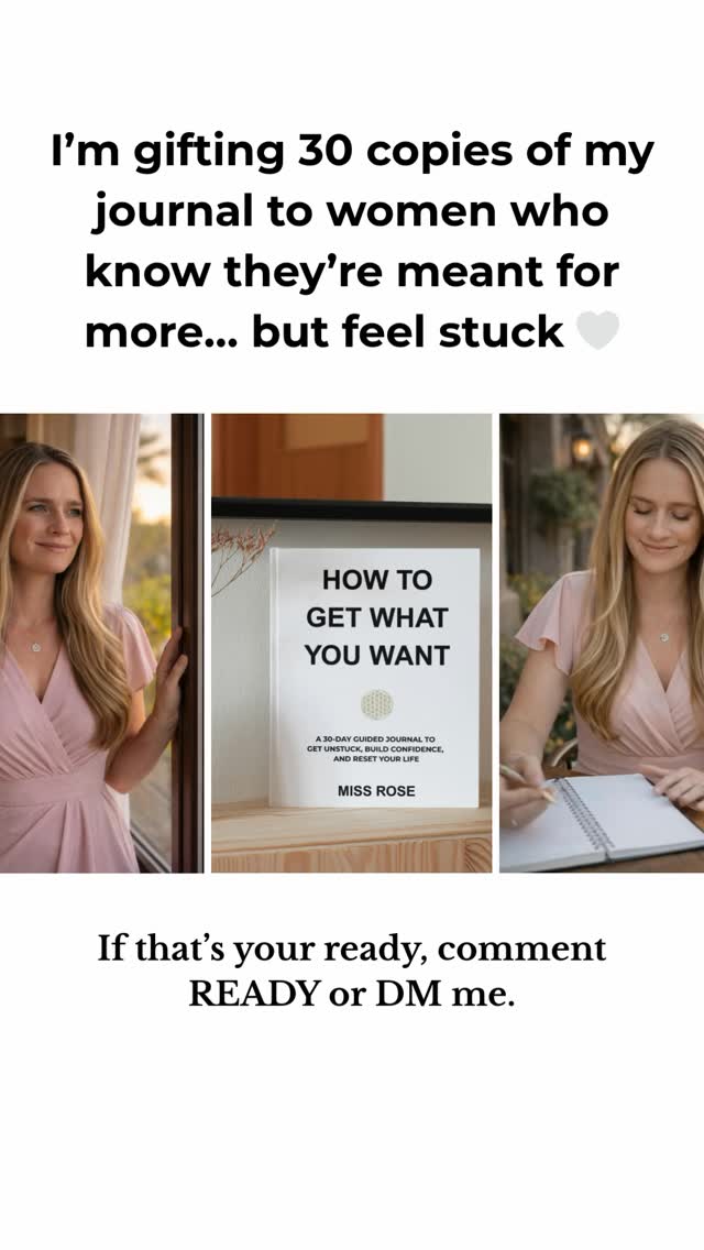 You’re not stuck because you’re lazy.
You’re stuck because deep down you know you’re meant for more, but you don’t know how to get there.
And that feeling?
It’s heavy.
It shows up as:
• overthinking everything
• starting… then stopping
• waiting for the “right time”
• watching other people go after their dreams while you stay where you are
I know that feeling. I’ve lived it.
That’s why I created How to Get What You Want
Not just a journal, but a 30-day reset for your life.
A way to get clear rewrite what’s holding you back
and finally move forward.
I’m gifting 30 copies to women who are ready for more 🤍
Not perfect.
Not fearless.
Just ready.
💬 Comment READY if this is you or DM me 🤍
(Tag a woman who needs this)
#WomenWhoGrow
#MindsetShift
#SelfGrowthJourney
#CreateYourLife
#BecomeYourBestSelf