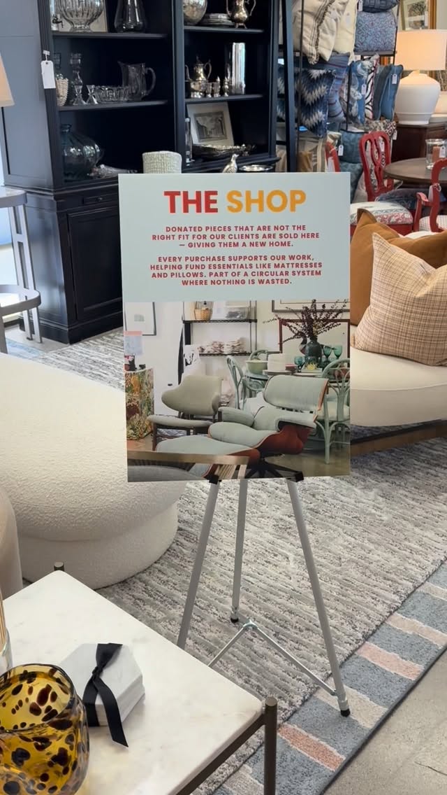 POP-UP THIS SATURDAY FROM 10AM - 4PM!
COME SHOP OUR CURATED COLLECTION OF HOME FURNISHINGS. YOUR PURCHASE SUPPORTS FURNISHING HOMES FOR INDIVIDUALS TRANSITIONING OUT OF CRISIS, WHILE KEEPING ITEMS OUT OF THE LANDFILL.