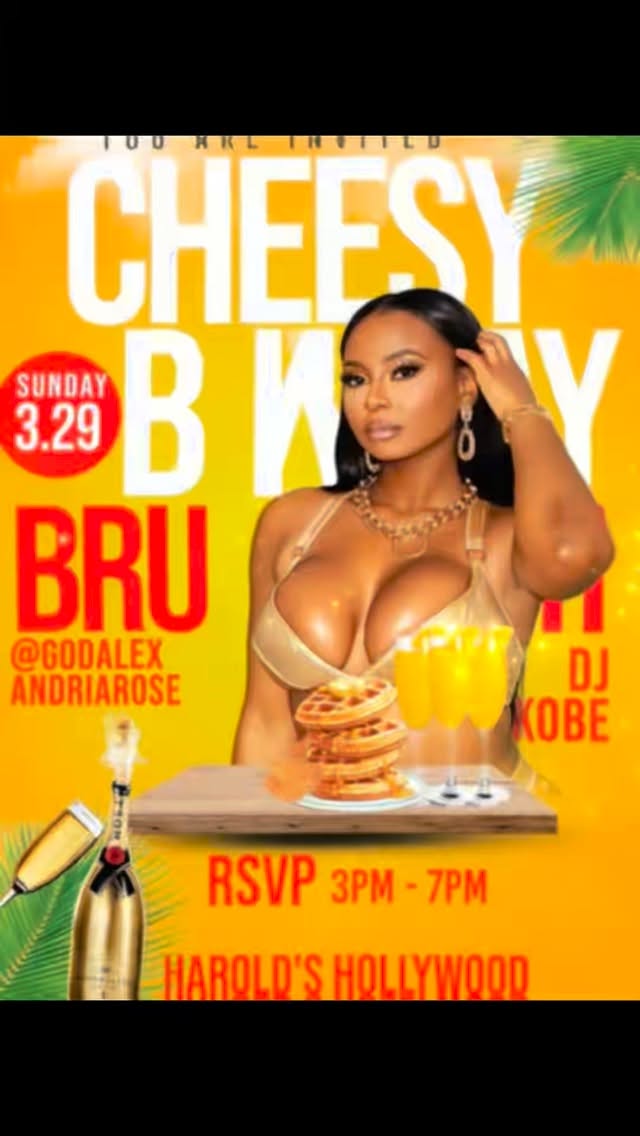 ⭐️HOLLYWOOD⭐️ TODAY
SOUL FOOD BRUNCH🥂🥳
CELEBRATING OUR VERY OWN @godalexandriarose BIRTHDAY!!!!
🥂Bottomless Mimosas
Vibes by @djkobeofficial
The #1 Soul Food Day Party in Hollywood⭐️
12pm - 6pm
Reserve your table! (Link in bio)
You already know where the party is!
🐔 Harold’s Chicken
Chicago’s Famous Chicken & Mild Sauce⠀
📍6523 Hollywood Blvd