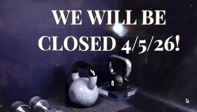 Our facility will be closed this Easter Sunday…everyone have an amazing weekend!!!!!
