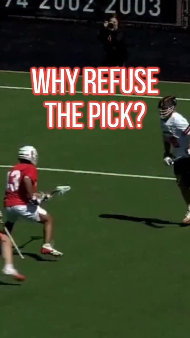 Here’s one situation where it would make sense to refuse the pick.
When you get a situation like this, the pick actually opens up the entire alley with no 1-slide available for the defense
