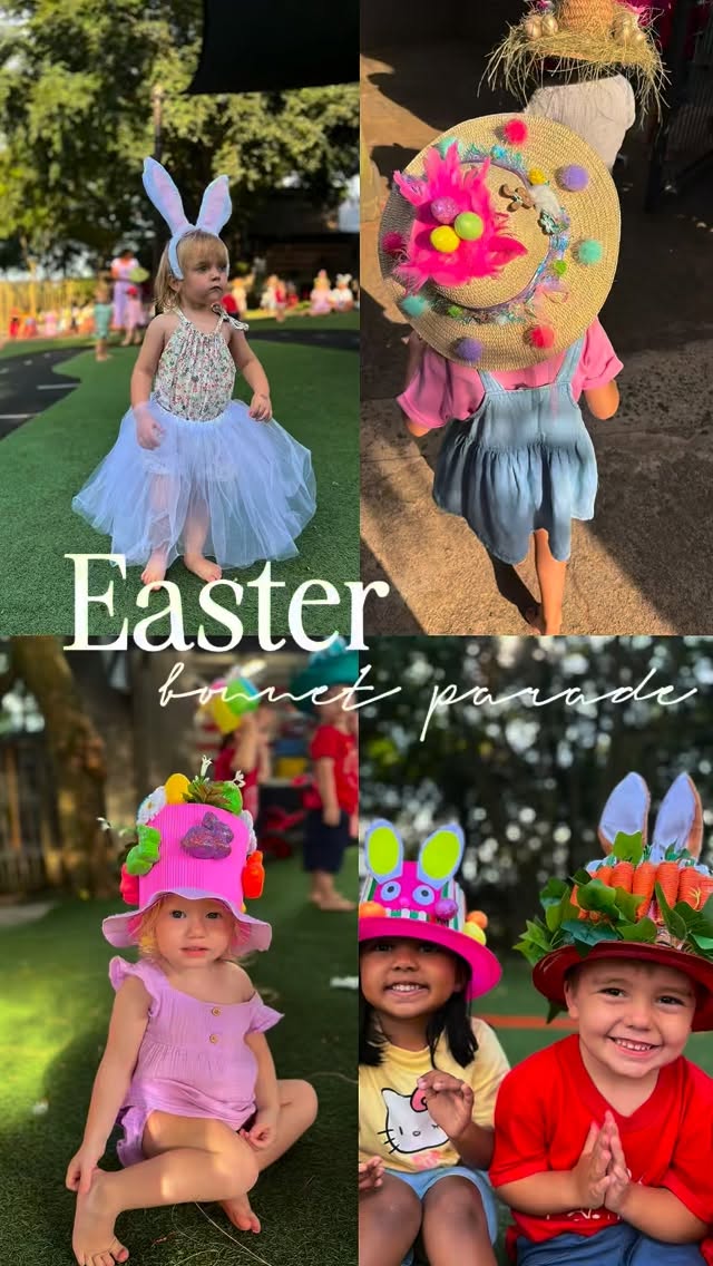 Our little bunnies hopped into the end of Term 1 in style 🐰🌸✨
From creative Easter bonnets to big smiles and happy hearts, our parade was full of joy, laughter, and celebration. What a beautiful way to wrap up the term! 💛🎀
#VillageKidz #EdenVillage #SaltRock #lovenorthcoast #easterbonnetparade