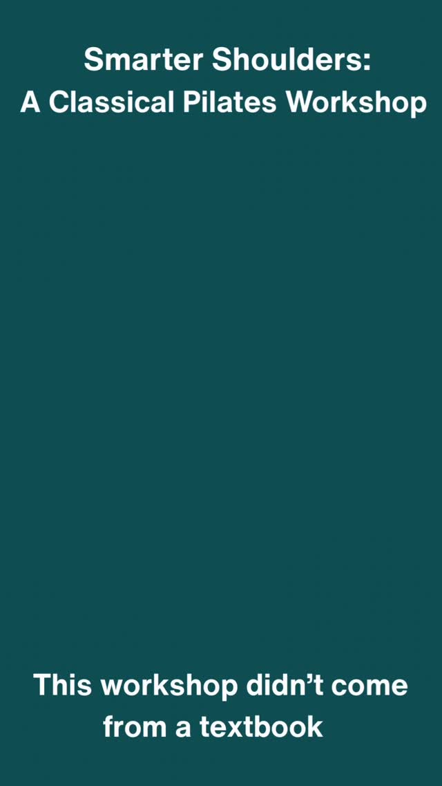 I want to take a minute to tell you why this workshop exists — because it didn’t come from a textbook.
Over a span of five months, I had two separate shoulder surgeries: repairing a torn labrum, a torn bicep tendon, a distal clavicle excision, and ultimately a full AC joint reconstruction with AC and CC ligament allografts. I rehabbed through all of it — rebuilding my shoulder from the ground up. I went through it as someone who had been teaching Classical Pilates for over a decade — someone who thought she understood shoulders.
I didn’t. Not the way I do now.
Rebuilding my shoulder gave me moments of clarity that years of teaching never had. I started seeing movement differently — in my own body, in my clients, in the work itself. Smarter Shoulders is my way of passing that forward.
Built on anatomy and education, this is ultimately a movement-based exploration of how the shoulder actually functions — and how that understanding of biomechanics changes everything about how you practice and teach.
You’ll leave with a workshop packet — yours to keep and reference well beyond the day itself.
Link in Bio
Details:
📅 May 3, 2026
⏱️ 12 PM - 4 PM
📍Inspire Classical Pilates, Asheville, NC