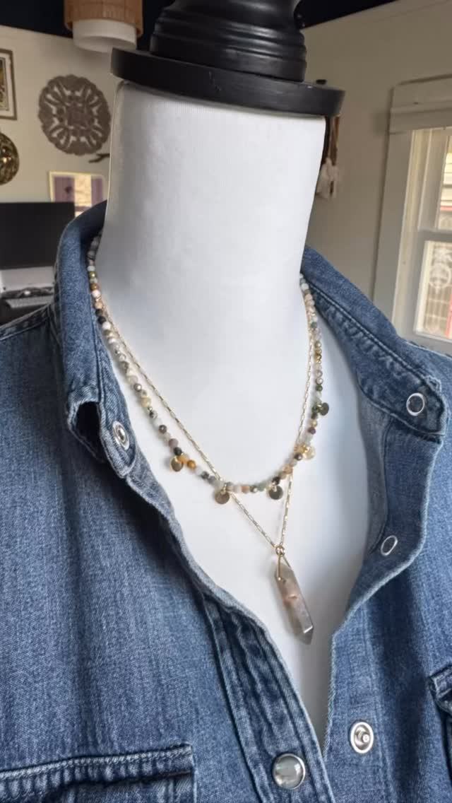 Black Sunstone Pendant & Ocean Jasper Charm necklaces. Two separate pieces. Perfect alone, and better together. Available for purchase on the NEW website now!
#milwaukeejeweler #wearwhatyoumean #itsadeclaration