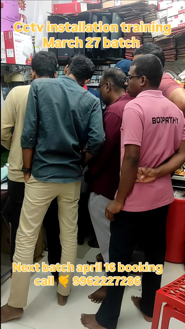 2️⃣ CCTV Training Chennai | March 27 Batch Ready | April 2 & 16 Batches Open