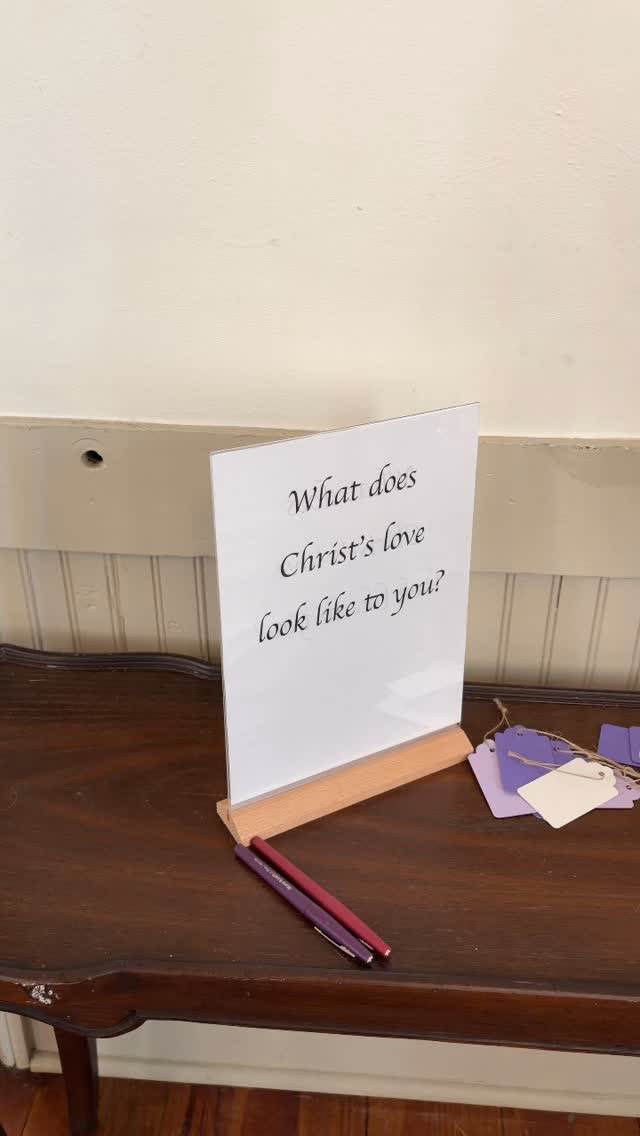 The space is set and ready for you to join us for a meaningful Maundy Thursday service this evening at 6pm. You won’t want to miss this opportunity to consider what Jesus’ love looks like. All are welcome.