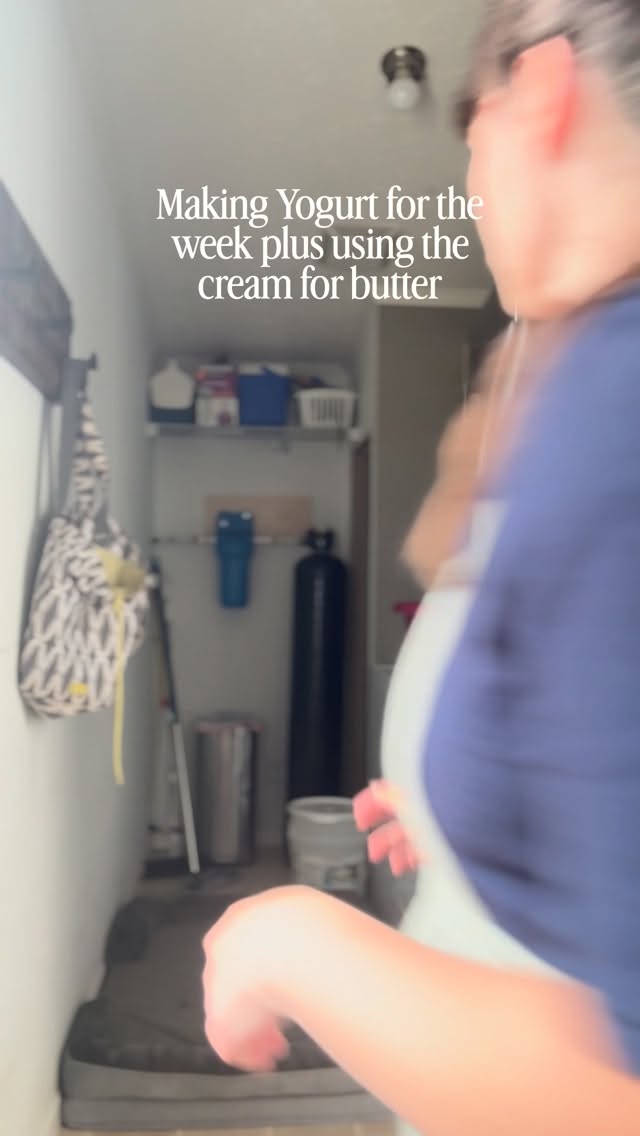 I used to have two rings for my instant pot but now I just take out my ring out so I don’t have chili tasting yogurt 🤣
Bread is rising, chicken is thawing, feels like a Monday in the kitchen
#homestead #farmlife #fromscratch #butter #country