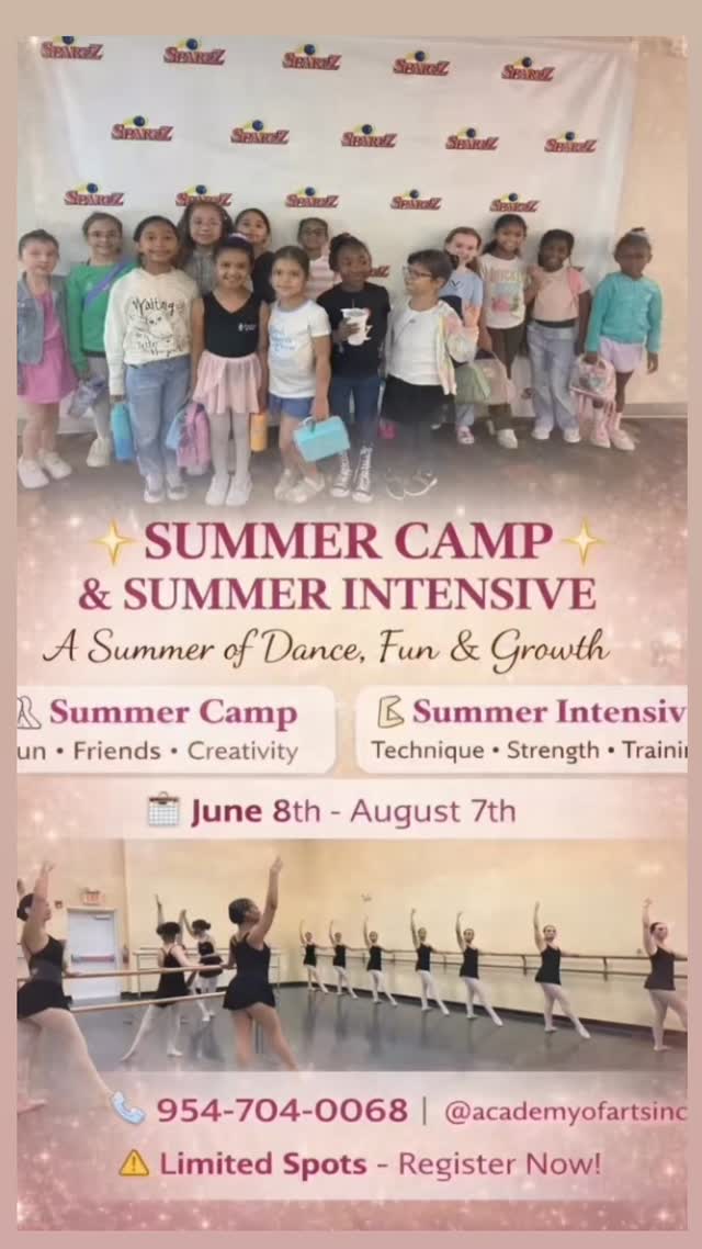 Come make memories with us this summer. Sign up today! 🫶🏻 #pembrokepines #summercamps #ballet #dancecamp #browardlife