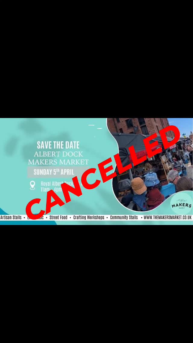 Hey guys.... so Dave is doing his absolute worst! We had to close down Cheadle early today and now Albert Dock is cancelled ππ
.
.
.
#makersmarket #albertdock #liverpool