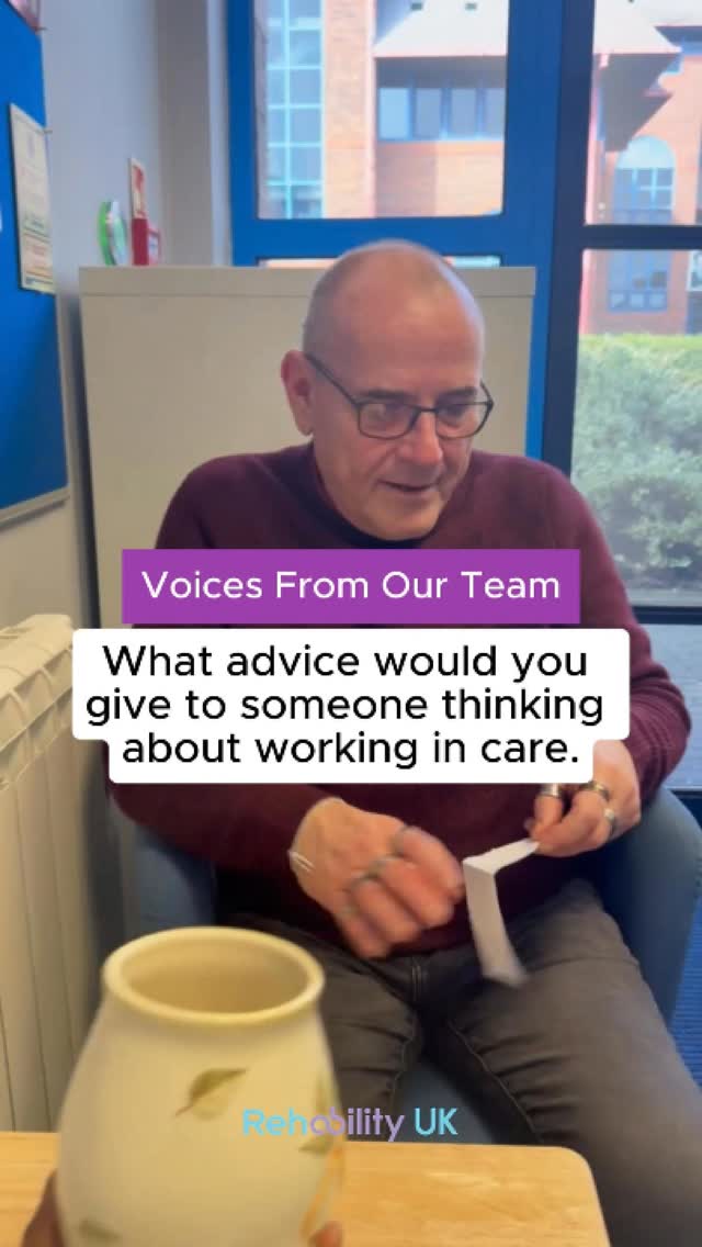 In our latest Voices From Our Team video, we hear directly from the people who make our work possible. 🎥
This week, we sat down with Stephen, our Head of Quality and Compliance.
We asked him what advice he would give to someone thinking about working in social care.
If you are considering a career where you can make a genuine difference, his answer is worth a listen. 💙
Watch the video to hear his thoughts, and visit our website to view our current vacancies.
#rehabilityuk #socialcare #carecareers #personcentredcare #learningdisabilitysupport