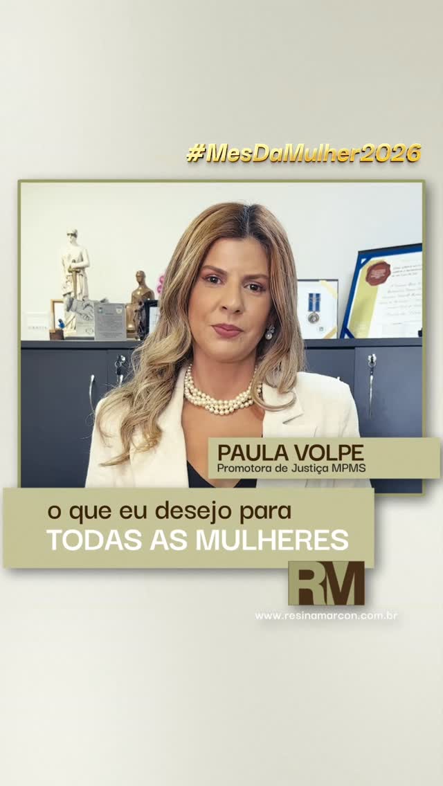 Neste mês de março, trazemos vídeos sobre universo feminino e sobre direitos já conquistados.
Confira aqui a Promotora de Justiça, Dra. Paula Volpe, que tem uma mensagem especial sobre este tema.
#MesDeMarço #Direitos #Mulher #ResinaMarcon