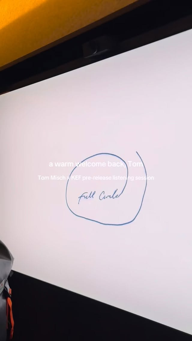 @tommisch x @kef.eu pre-release listening session of Full Circle
A truly special album.
#tommisch #fullcircle #review #vinyl #london