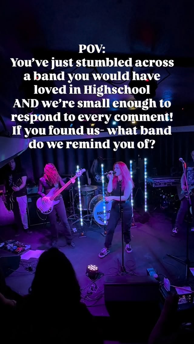 😍POV the algorithm thinks teenage you would have LOVED us in high school! What band/Artist do we remind you of?