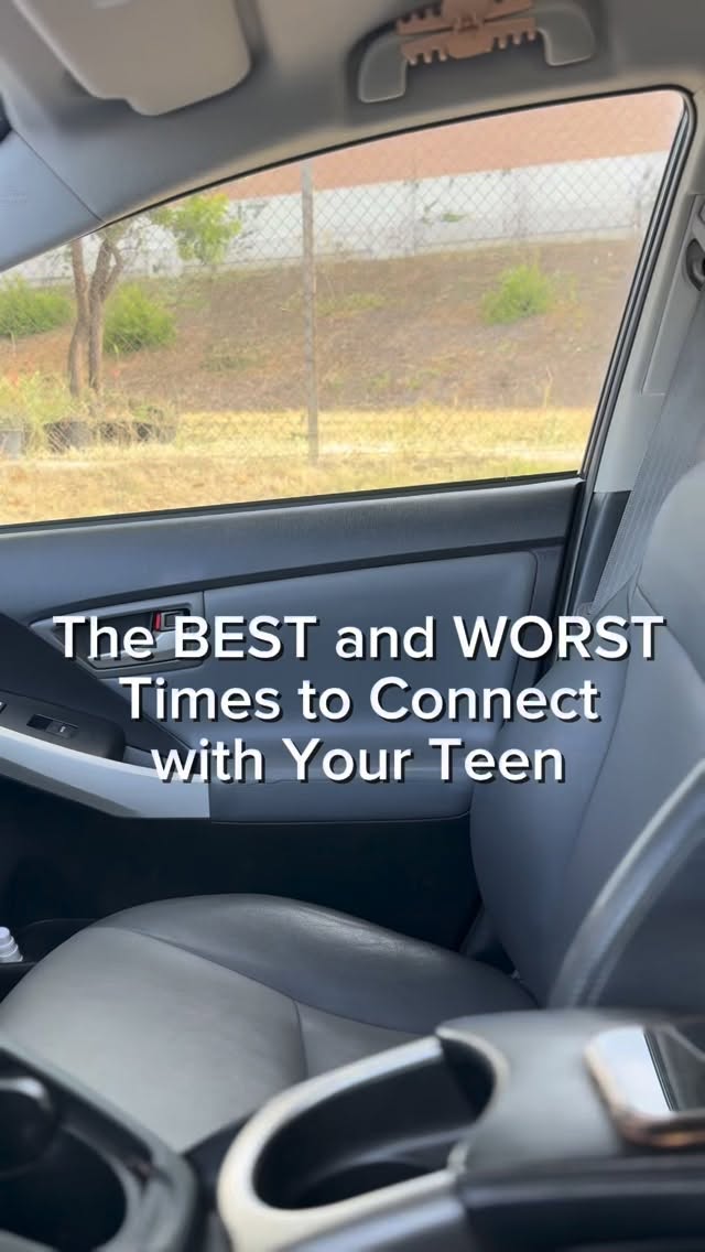 The BEST and WORST Times to Connect with Your Teen 👇
WORST…
🚫Right after school in the car:
Teens are often drained right after school and need some space to unwind on the way home. Even well-meaning questions can backfire, especially when they bring school back to mind at a moment when teens are simply craving time alone.
🚫When they have headphones/earphones on in their room:
After a long day at school, teens often retreat to their room and listen to music through headphones. This can be a healthy way to create a safe, personal space where they can process and sit with the emotions they’ve carried throughout the day.
🚫At the dinner table:
Even though many parents see dinner at the table as an ideal time to connect, teens often resist it because it can feel like just another obligation they have to get through. Instead of viewing it as a chance to talk, they may see it as something to finish so they can return to their own personal time.
BEST…
✅During a family outing activity outside of the home such as going to a restaurant to eat:
When teens (and adults) participate in activities outside the home, it naturally supports emotional regulation– through movement, background sounds, and engaging tasks. These built-in cues offer simple, effective ways to cope with negative feelings.
✅When engaging in a fun activity with them such as playing a card game, shooting hoops, taking a walk, or watching a TV show:
Teens often have less of a guard up when they are engaging in a “side-by-side” mutually fun activity. This way, conversations can happen more organically and more on their agenda rather than on their parents’.
✅During a once per quarter activity with just parent and him:
Intentional, quality time can have a powerful impact on any teen or child. Choosing an activity together every few months sends a clear message that your relationship isn’t just about control—it’s about connection and shared experience.
#teentherapy #teenmentalhealth #parenting #parentingteens #teenagers