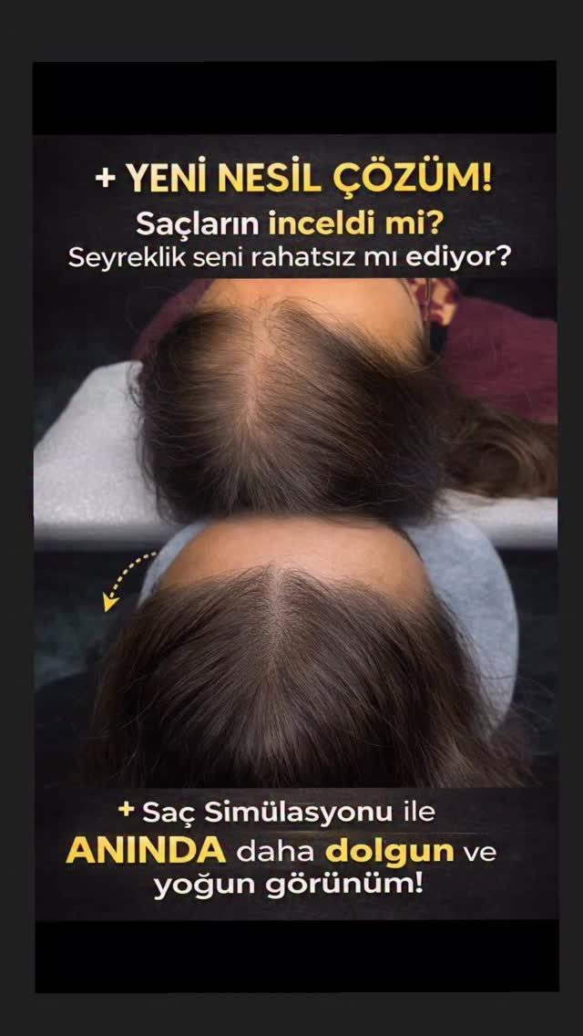 Saçların seyrek mi? Aynaya baktığında mutsuz musun?
Artık çözüm var! 👇
SAÇ SİMÜLASYONU ile
✔️ Seyrek alanlar kapanır
✔️ Saç çizgin yeniden şekillenir
✔️ Daha gür ve dolgun bir görünüm kazanırsın
Üstelik;
✨ Tamamen doğal görünüm
✨ İlk seansta anında fark
✨ Acı minimum – konfor maksimum
✨ 1-3 saatlik kısa işlem süresi
16 yıllık tecrübemizle
SAÇ EKİMİNE ALTERNATİF en etkili yöntem!
Sen de aynaya mutlu bakmak istiyorsan
HEMEN randevunu oluştur 📩
⚡ Kontenjan sınırlı – geç kalm
