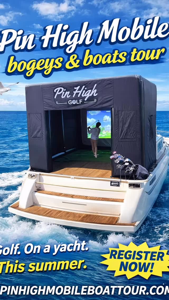 BOATS N’ BOGEYS TOUR
Where luxury meets mediocrity.
Ever thought, “I wish I could slice a drive over the open waters of the Pacific Ocean while simultaneously puking from the relentless heaving of waves”
Now you can.
Introducing the Boats N’ Bogeys Tour — the world’s premier floating golf simulator experience precariously mounted on a yacht that definitely should be doing something else.
Whether you’re a scratch golfer, weekend hacker, or someone who just likes wearing polos near water, this is the event for you.
The Port Side Slice
Watch your ball sail right while the yacht sails left.
The Captain’s Mulligan
One free re-hit per wave over 3 feet.
The Bogey Deck Open
Compete for the coveted Golden Life Preserver Trophy.
FINE PRINT
Pin High Mobile Golf is not responsible for:
clubs lost overboard
sunburns
ego damage
accidental hole-in-ones caused by rogue swells
emotional support seagulls stealing snacks
BOOK NOW
Golf. Boats. Bogeys. Bad ideas.
This summer, take your game offshore.
PINHIGHMOBILEBOATTOUR.COM
#aprilfoolsday