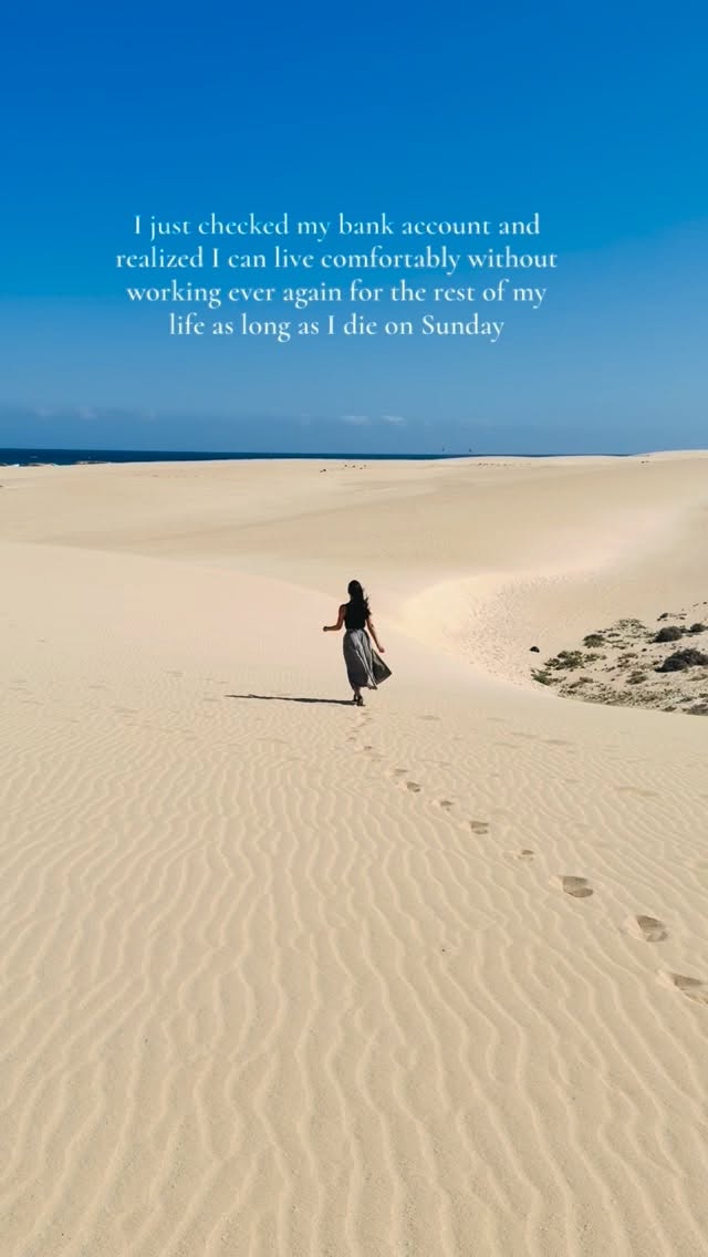 Financial freedom is a mindset… because it may never be your current situation 😂😩
#financialfreedom #moneymindset #corralejodunes #reallife